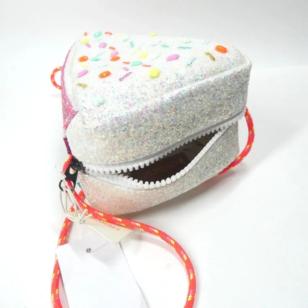 Piece of Cake Glitter Purse Crewcuts J Crew Kids Girls NWT